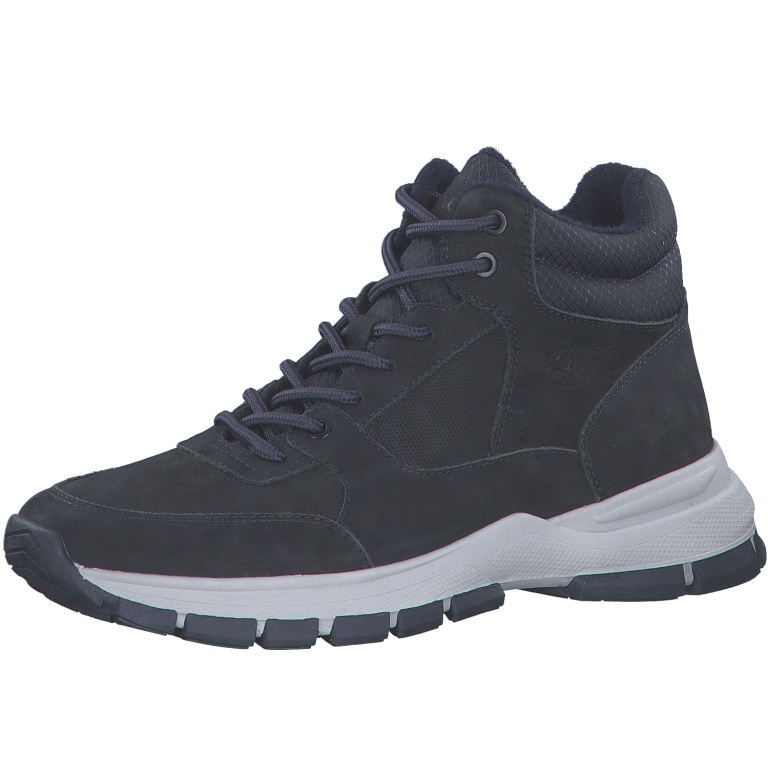 s.Oliver Winter Boot 5-15201-29-805 made of leather with Softfoam navy blue Men